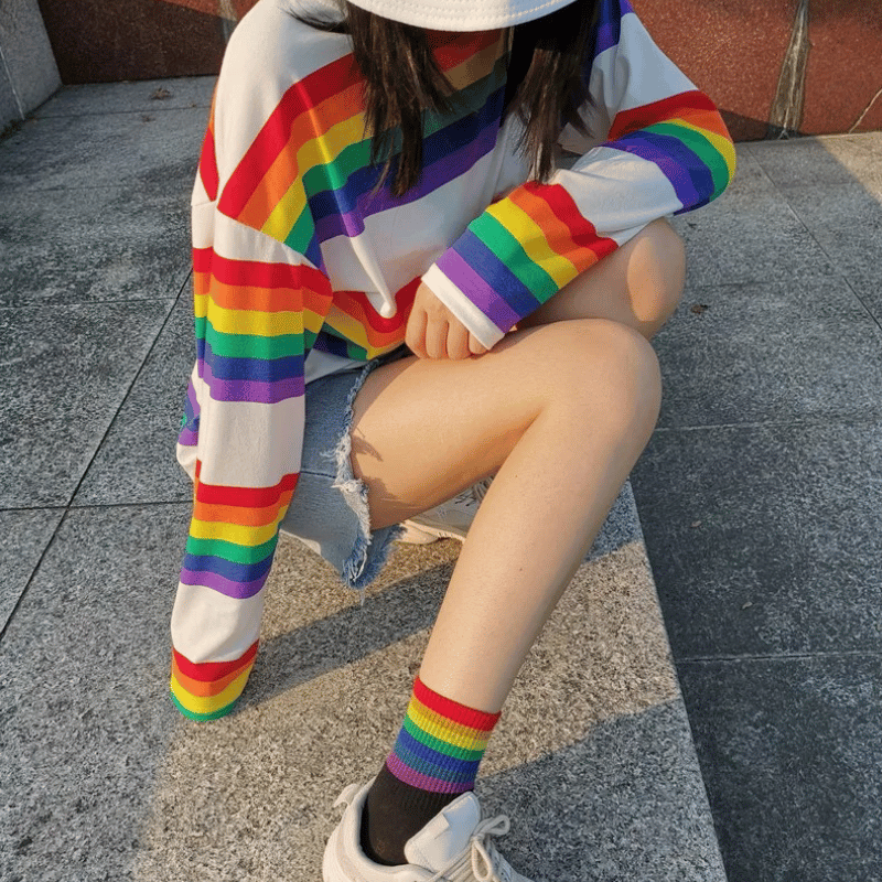 Femboy Rainbow Socks